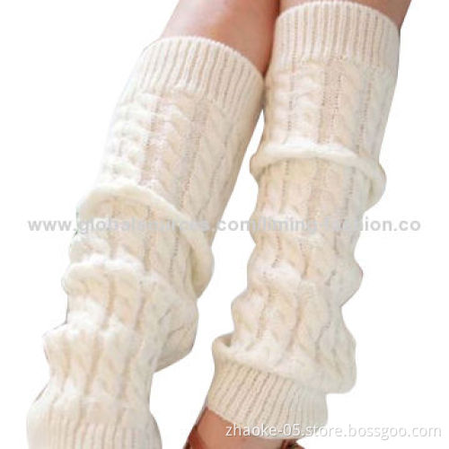 Ladies' Knee High Socks Knit Crochet Winter Leggings, Fashionable Design